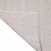 Tapis contemporain DECORDEC en laine beige ivoire, géométrique, tufté à la main, épais, écologique, antidérapant, à texture linéaire en relief
