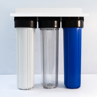 Système de filtration d'eau Big Blue à 3 niveaux de 20 pouces pour la purification de l'eau de toute la maison