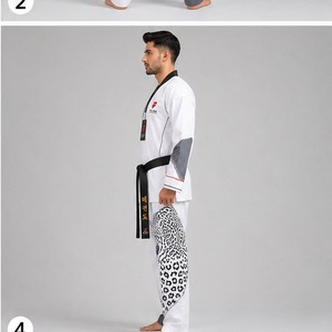 Premium taekwondo uniform providing superior comfort breathable fabric and reliable <b>strength</b> for <b>training</b> sparring wholesale - Product Image 3