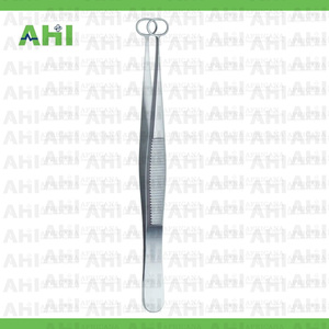 Pinzas Quirúrgicas de Acero Inoxidable Personalizadas AHI, 10 cm, Punta de Anillo Delicada, Certificación CE, Uso en UCI, Calidad Premium - Product Image 6