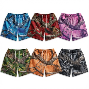 Shorts de secado rápido con cordón en la cintura, shorts con estampado de camuflaje, shorts casuales para hombre, estampados por sublimación - Product Image 2