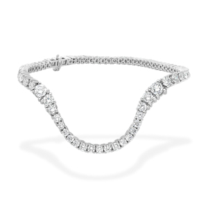 Women's 18K <b>Solid</b> Gold Round Brilliant Cut Diamond Tennis <b>Bracelet</b> Channel Setting Classic Style Wedding Jewelry - Product Image 1