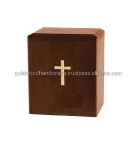 Urnas de cremación de madera de nuevo diseño para urnas de madera para adultos Urnas funerarias Tamaño personalizado Suministros funerarios - Product Image 2