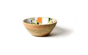 Tazón de madera natural impreso de proveedor indio para servir frutas, aperitivos, ensaladas o arroz, disponible para suministro mundial. - Product Image 2