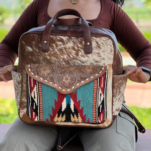 กระเป๋าเป้สะพายหลังหนังวัวใหม่กระเป๋านักเรียนเครื่องมือแบบตะวันตกใช้ได้หลายเพศกระเป๋าเป้สะพายหลังคุณภาพสูงขายส่งสินค้าจำนวนมาก - Product Image 2