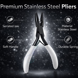 Pinzas para Extensiones de Cabello INTENSE SURGICAL, Duraderas, Antideslizantes, Ligeras, Reutilizables, Herramienta de Acero Inoxidable para Anillos Micro Nano - Product Image 2