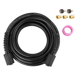 Tubo per Idropulitrice Anti-Piegatura da 50 FT con Filettatura in Ottone da 1/4'' e Raccordo M22 da 14mm, Sostituzione per la Maggior Parte dei Marchi, per Settori Agricoli - Product Image 1