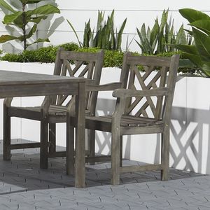 Poltrona da Patio in legno fattoria, Lidwina, comoda ed elegante, per uso esterno - Product Image 4