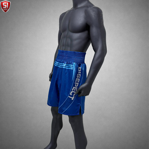 Shorts de boxe MMA élégants avec taille élastique et tissu satiné, ajustement confortable pour les combattants, séances d'entraînement, performances sur le ring - Product Image 3