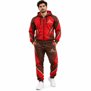 Conjunto Deportivo Sublimado al Por Mayor para Equipos Deportivos, Chaqueta y Pantalones con Logotipo y Nombre Personalizados, Ropa Deportiva Transpirable - Product Image 2