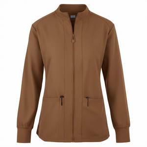 Chaqueta Médica para Mujer con Colores Personalizados OEM, Cierre de Cremallera Frontal, Puños de Punto Acanalado, Suave Poliéster y Spandex, Bata de Enfermera Dental, Chaquetas Quirúrgicas - Product Image 5