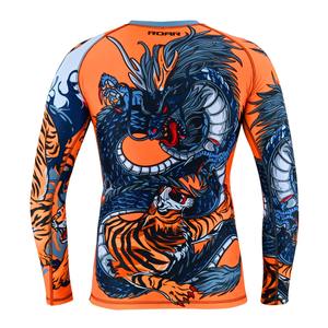 Camiseta deportiva personalizada de MMA BJJ Rashguard para gimnasio, ropa deportiva BJJ Gi con Rashguard incorporado, manga corta, para surf y playa - Product Image 2