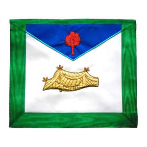 23rd Degree Scottish Rite Chief of Tabernacle Masonic <b>Apron</b> <b>White</b> Red Blue Gold Menorah Embroidery Freemason Regalia - Product Image 4