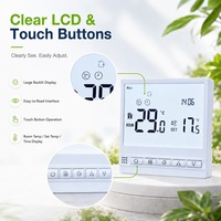Termostato Inteligente WiFi para Calefacción por Suelo Radiante, 16A, Programable, Control de Temperatura Ambiente, Eléctrico/Hidrónico, Flexible, para Hogar y Oficina
