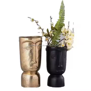 แจกันดอกไม้ทำจากอลูมิเนียมหล่อทรงรีมี2ขนาดทำจากนิกเกิลตกแต่งบ้านโดยใช้ในอุตสาหกรรม azora - Product Image 4