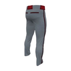 Pantalon de baseball noir pour homme, fermeture éclair, coupe classique, évacuation de l'humidité, respirant, antibactérien, protection UV, 100 % polyester - Product Image 6
