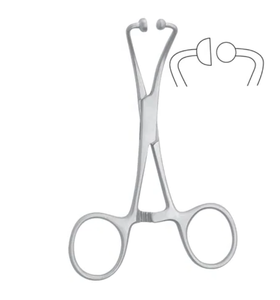 Pinza Quirúrgica Manual de Acero Inoxidable de Alta Calidad Tipo Backhaus para Uso Dental Profesional con Agarre Ergonómico - Product Image 1