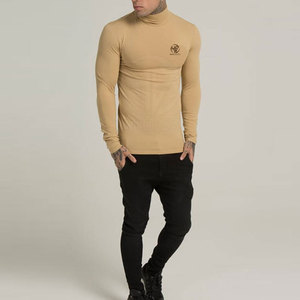 Everyday Fashion High Collar Long Sleeve Knit Top with Flexible Fabric for <b>Men</b> <b>Turtle</b> <b>Neck</b> Shirt - Product Image 5