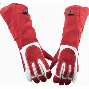 Guantes de Soldadura de Cuero Profesionales, Resistentes al Calor, para Soldadura, Corte y Fabricación de Metales - Product Image 3