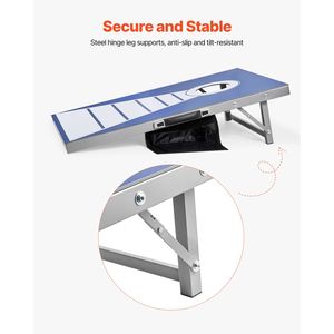 Set da Cornhole in Alluminio 3x2 ft, Tavole da Gioco Portatili Resistenti alle Intemperie per Interni ed Esterni, Pieghevoli - Product Image 6