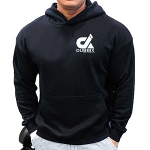<b>Men</b> 100% Cotton Heavyweight <b>Pullover</b> Hoodies Anti-Wrinkle Winter Gym Drop Shoulder Digital Hoodies Wholesale <b>Men</b> Cotton Hoodie - Product Image 4