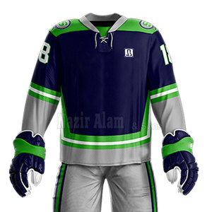 Ensemble d'uniformes de hockey sur glace durables, légers, à séchage rapide, avec maillot et pantalon à coutures renforcées pour l'entraînement, les matchs et la compétition - Product Image 5