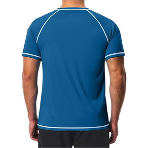 เสื้อยืดคอมเพรสชั่นแบบพิเศษสำหรับผู้ชาย ออกกำลังกาย วิ่ง ฟิตเนส ลายเรียบ ผ้ารักษ์โลก แห้งเร็ว ระบายอากาศได้ดี - Product Image 2