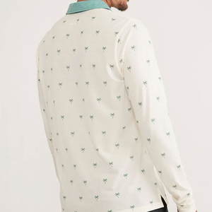 Nouvelle Arrivée : Polos Homme 100% Coton à Manches Longues avec Étiquette Personnalisable – Idéal pour l'Été et les Tenues Décontractées en Extérieur - Product Image 5