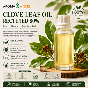 Eugenol Natural de Alta Pureza 80% (Aceite de Hoja de Clavo Rectificado) - Ingrediente de Fragancia Fenólica Dulce - Product Image 1