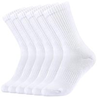Chaussettes de sport athlétiques en mélange de coton, chaussettes mi-mollet respirantes, absorbant la transpiration, confortables et amortissantes, idéales pour la course et l'entraînement