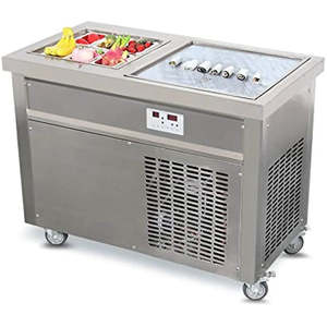 เครื่องทำไอศกรีมม้วน Kolice KO1006S แบบถาดสี่เหลี่ยม พร้อมถังเก็บส่วนผสมแบบแช่เย็นล่วงหน้า 6 ถัง - Product Image 2