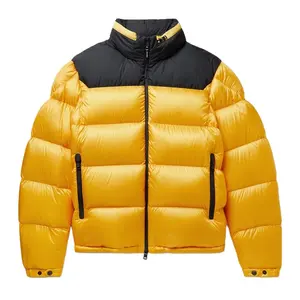 남자의 패딩 방수 재킷 퀼트 디자이너 겨울 버블 패딩 코트 다운 블랙 나일론 야외 맞춤형 패딩 재킷 남성
