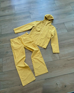 Ensemble deux pièces Noly pour homme, style urbain, avec logo personnalisé, respirant, imperméable, réversible, coupe-vent épais, survêtement et joggers - Product Image 1