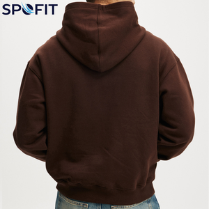 Sweat-shirts à capuche d'hiver en molleton technique 100 % coton épais de haute qualité pour hommes, personnalisables avec logo, vente en gros 2026 - Product Image 3