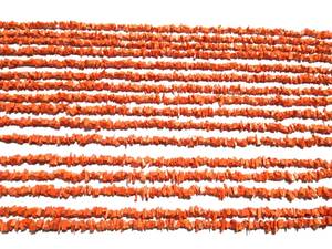 ลูกปัดปะการัง SRK GEMS Coral Hydro Chip Beads ทรงก้อนเล็ก ขัดเงา ขนาด 17 นิ้ว 34 นิ้ว ร้อยเป็นเส้น รับรองโดยบุคคลที่สาม สำหรับทำเครื่องประดับ - Product Image 1