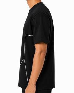 เสื้อยืดสตรีทแวร์พรีเมียมสำหรับผู้ชาย ผ้าคอตตอนหนานุ่ม ทรงปกติ สวมใส่สบาย ระบายอากาศได้ดี แฟชั่นทันสมัย ขายส่ง น้ำหนัก 220 กรัม สีพื้น - Product Image 3