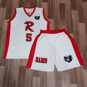 Camiseta de Baloncesto de Jersey, Bordado de Alta Calidad, Malla Transpirable, Talla Grande, Manga Corta, para Verano - Product Image 1