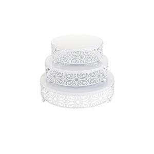 Top Round White Marble Cake Stand With Black Metal Stand High Quality Cake Stand Perfect For Birthday Party Wedding Party - Product Image 6