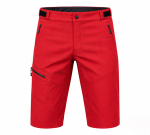 Shorts de VTT amples pour hommes avec 3 poches zippées, vêtements de VTT personnalisés, shorts de VTT sans rembourrage - Product Image 1