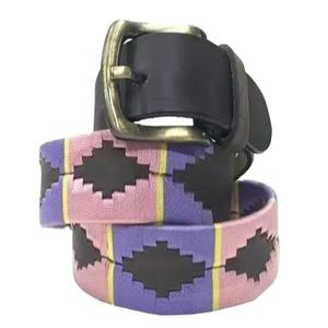 Ceinture de polo vintage de style Gaucho argentin faite à la main avec logo personnalisé, couleur personnalisée, taille personnalisée, en cuir de vache et boucle en laiton massif - Product Image 1