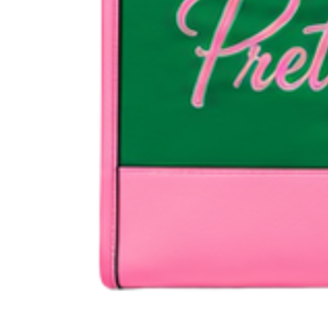 Sac fourre-tout rose et vert pour femme, motif feuille de lierre, sac à bandoulière tendance, sac à double poignée pour le shopping - Product Image 6