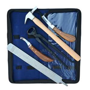 Kit de Herramientas Duraderas para Herradores Profesionales, para Trabajo de Pezuñas, con Martillo para Clavos, Cortaúñas para Pezuñas, Lima de 12 Pulgadas, Cuchillo Curvo de Doble Cara - Product Image 1