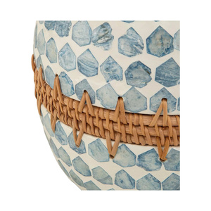 Custom Handmade Mother of Pearl <b>Decorative</b> <b>Vase</b> High End Shell Inlay Home Decoration - Product Image 2
