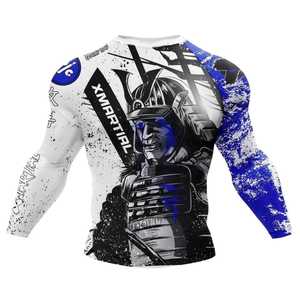 เสื้อรัดกล้ามเนื้อ BJJ น้ำหนักเบา ปรับแต่งโลโก้ของคุณเองได้ แบบซับลิเมชั่น แขนยาว เสื้อรัดกล้ามเนื้อ MMA เสื้อรัดกล้ามเนื้อ BJJ แบบรัดรูป - Product Image 4
