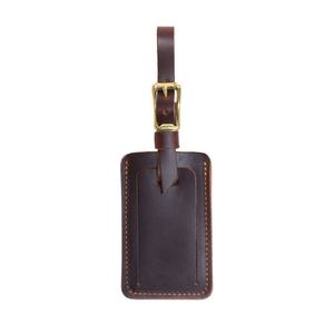 Étiquette de bagage en cuir PU de luxe de haute qualité, forme, couleur et taille personnalisées, protection anti-perte, résistante à l'eau, design écologique - Product Image 4