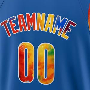 Custom Blue Basketball Jersey Sleeveless V-Neck Sublimated Print Moisture Wicking Unisex Adult Team Name Number 00 - Product Image 5