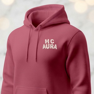 Top Quality Top Selling Sustainable Mat Pink Color Custom Chenille Embroidery Logo Patch Professional Premium Quality <b>Hoodies</b> - Product Image 1