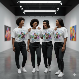 Camiseta Personalizada con Estampado DTG para Hombre, 100% Algodón, Lavada con Ácido, Negra, Talla Grande, Manga Corta, Cuello Redondo, Camisetas para Hombre - Product Image 3