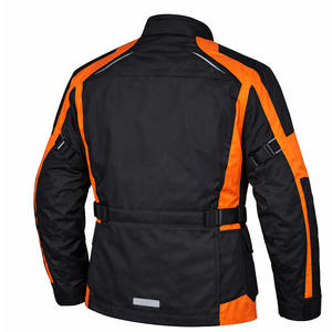 เสื้อแจ็คเก็ตขี่มอเตอร์ไซค์ KADIA สีดำและสีส้ม สำหรับทุกฤดู กันน้ำ พร้อมแผ่นป้องกัน เหมาะสำหรับผู้ชาย - Product Image 3