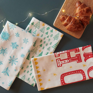 Juego de Toallas de Cocina con Diseño Moderno, 100% Algodón Puro, Estampado Personalizado, Secado Rápido y Comprimidas para Uso Doméstico - Product Image 3